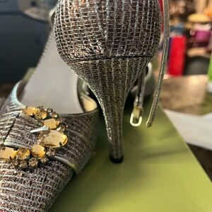 J.Renee Silver and Gold Embellished Heels